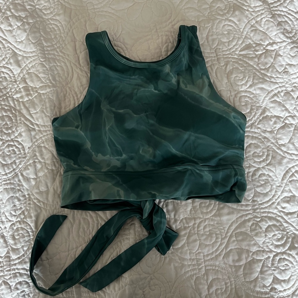 BuffBunny Marble Bra Top with Tie